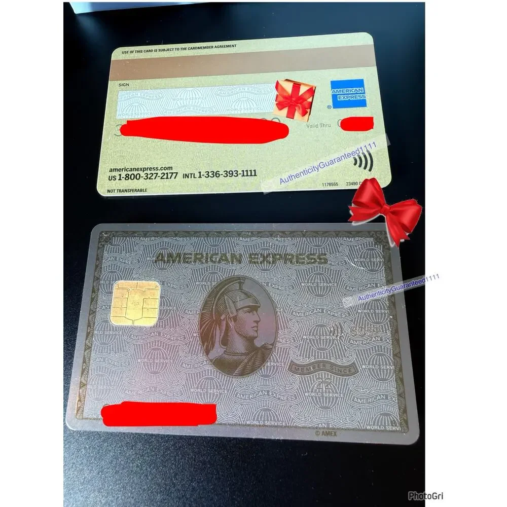 REAL American Express Amex WHITE GOLD PLATINUM Metal Personal Card LTD Cancelled
